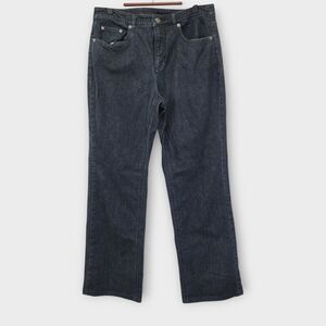 Talbots Jeans Size‎ 10 Black Wash Straight Mid Rise Stretch